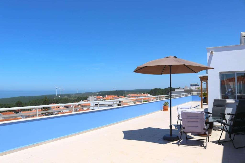 ナザレ Sitio Penthouse - Big Terrace With Sea View & Bbqヴィラ エクステリア 写真