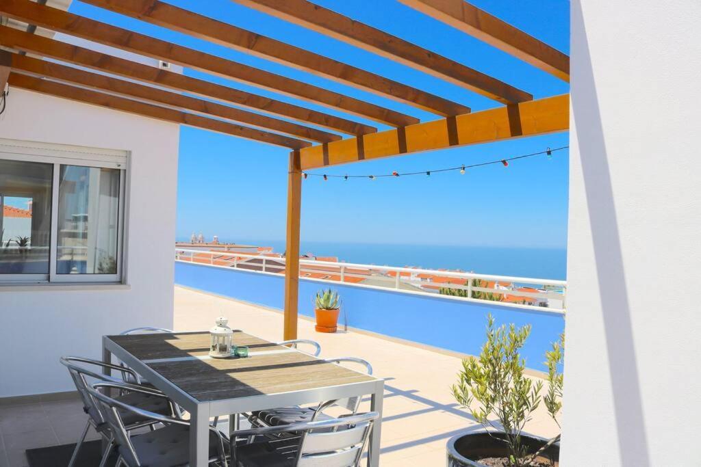ナザレ Sitio Penthouse - Big Terrace With Sea View & Bbqヴィラ エクステリア 写真